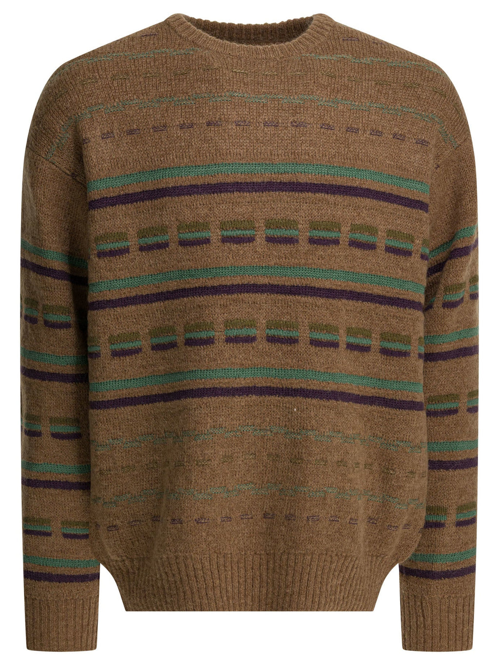 Beams Plus Striped Crewneck Sweater