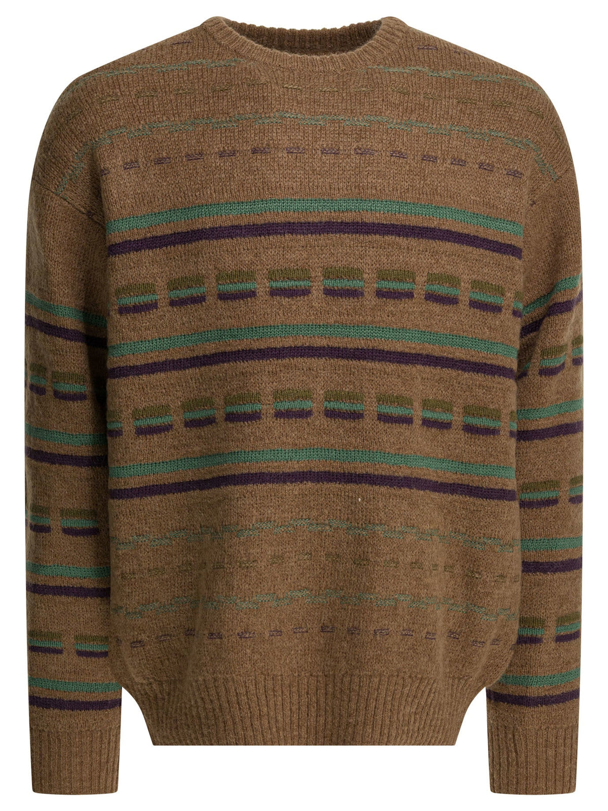 Beams Plus Striped Crewneck Sweater
