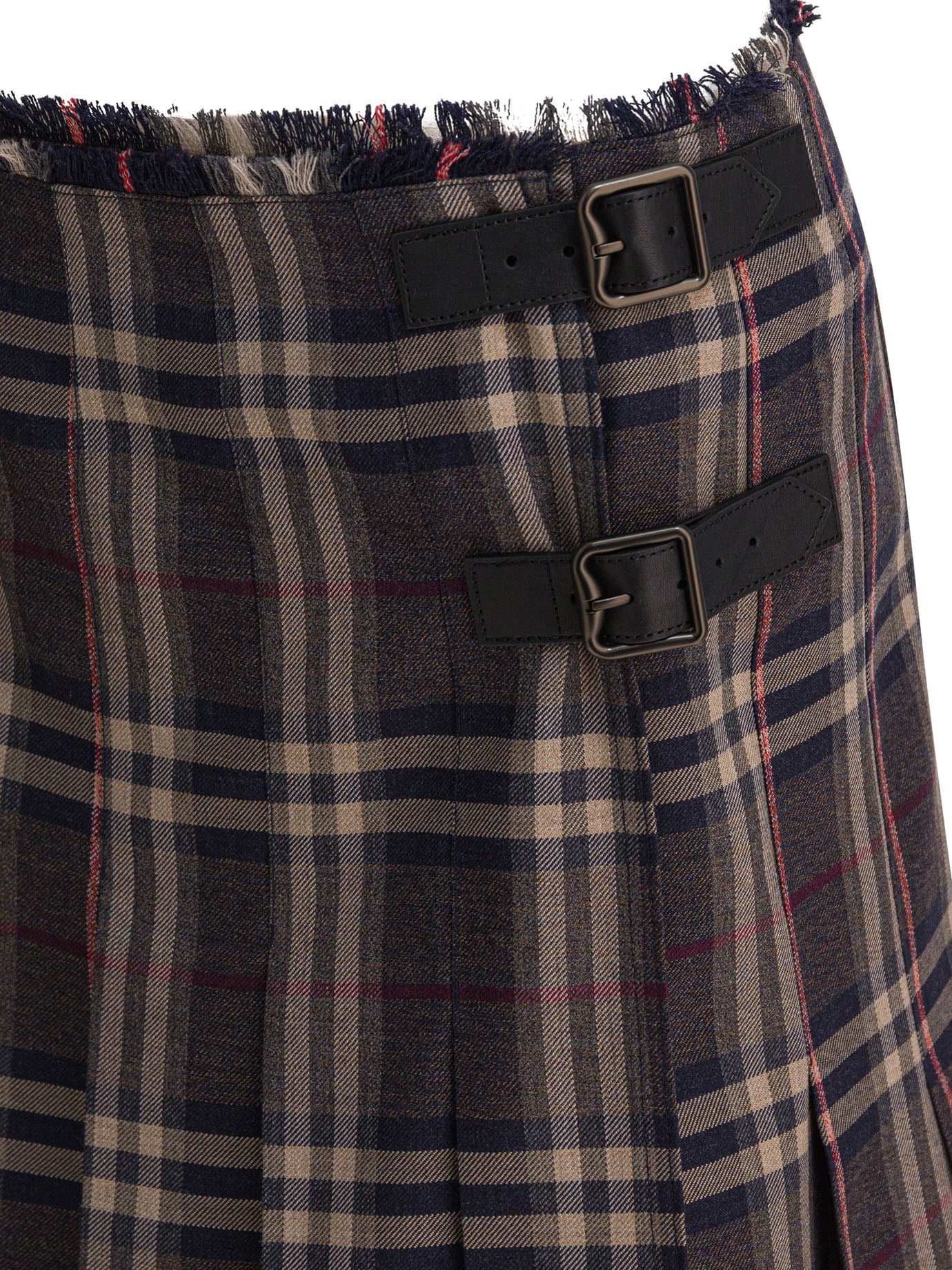 Burberry "check" Wool Mini Kilt