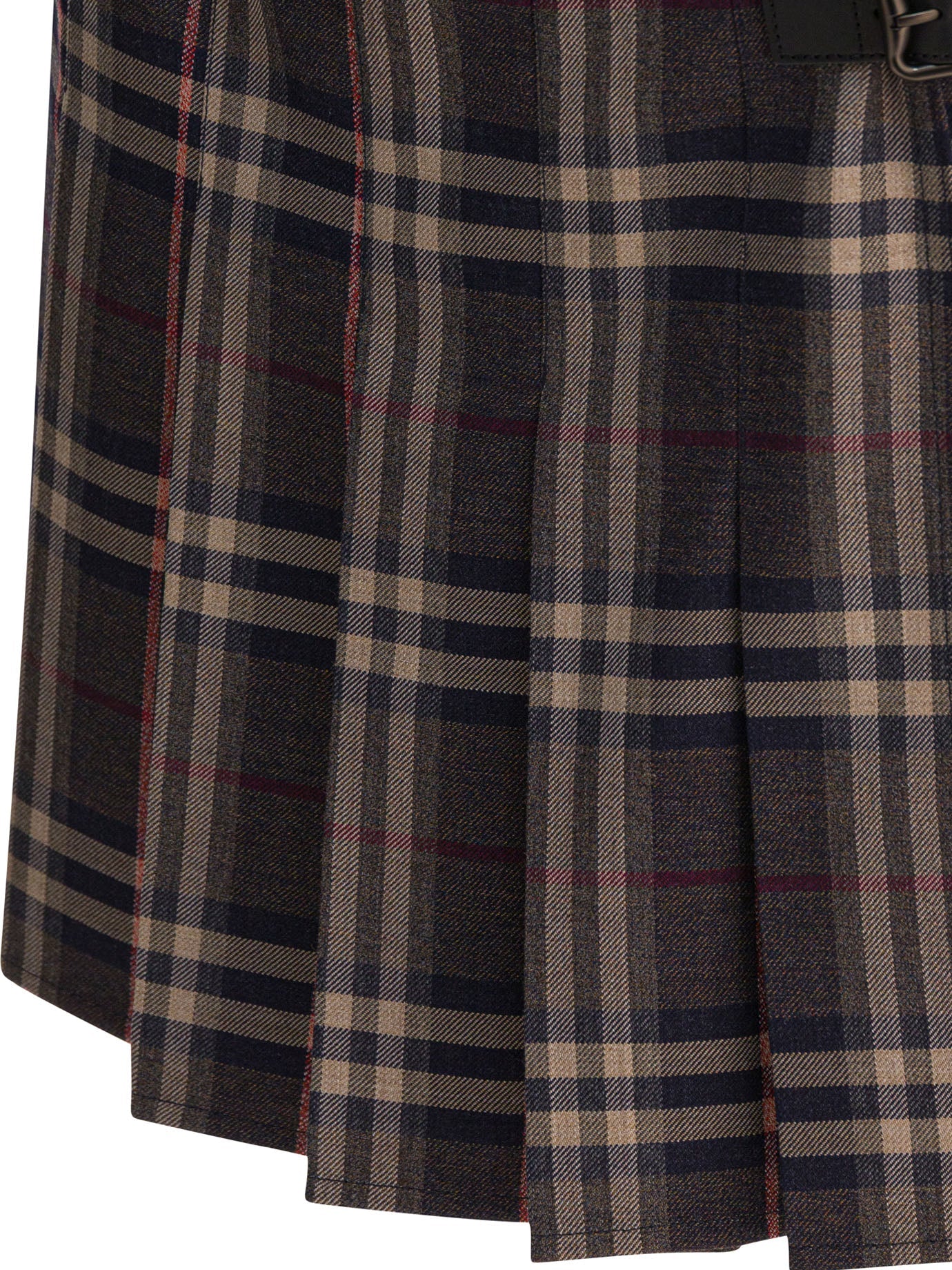 Burberry "check" Wool Mini Kilt