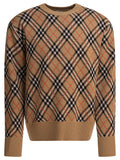 Burberry Wool Blend Crew Neck Sweater