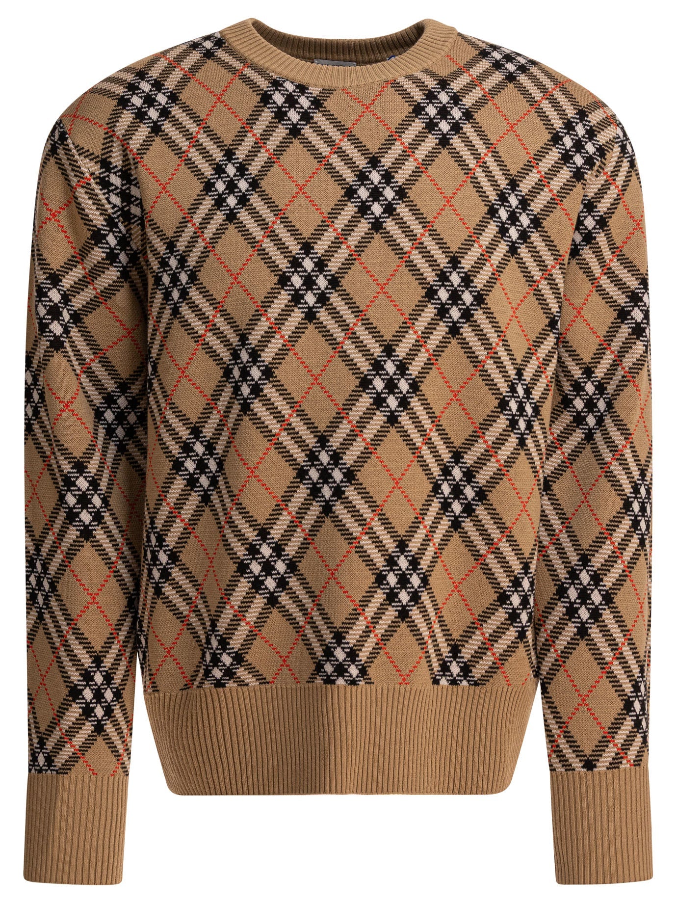 Burberry Wool Blend Crew Neck Sweater