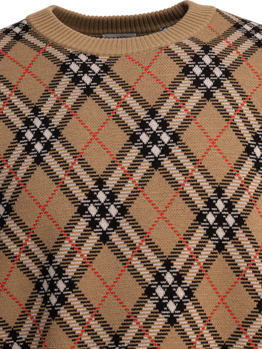 Burberry Wool Blend Crew Neck Sweater