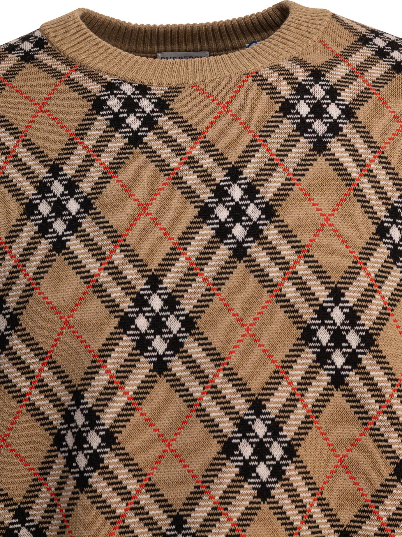 Burberry Wool Blend Crew Neck Sweater