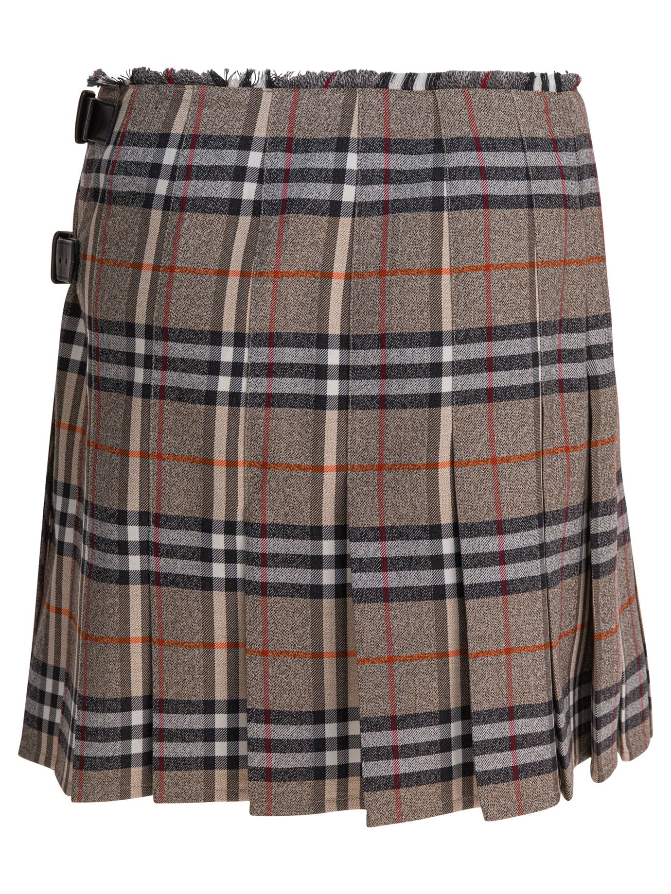 Burberry "check" Wool Mini Kilt