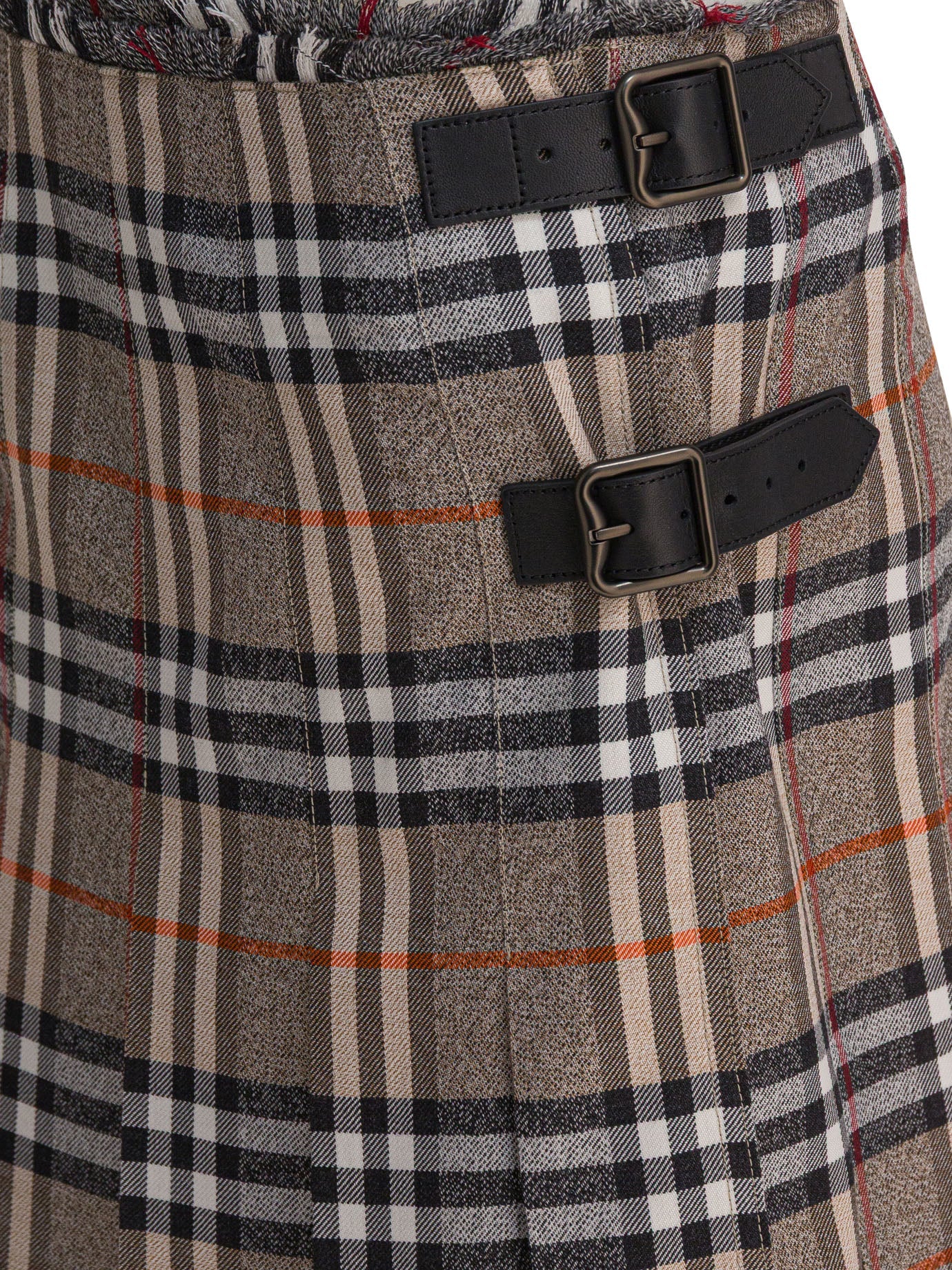 Burberry "check" Wool Mini Kilt