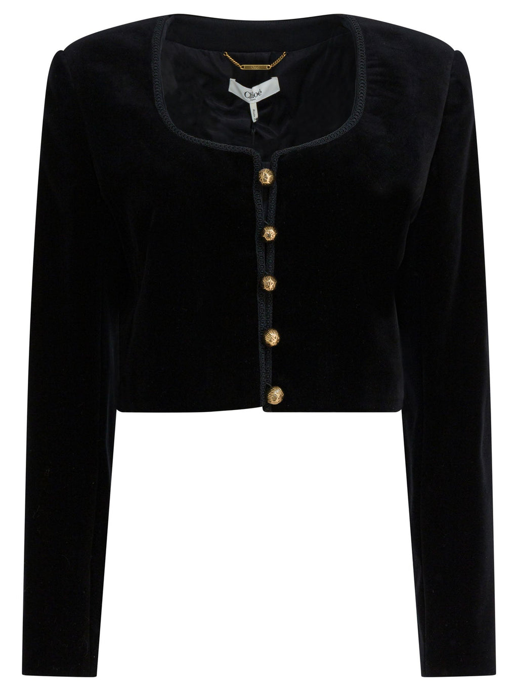 Chloé Cropped Jacket With Buttons