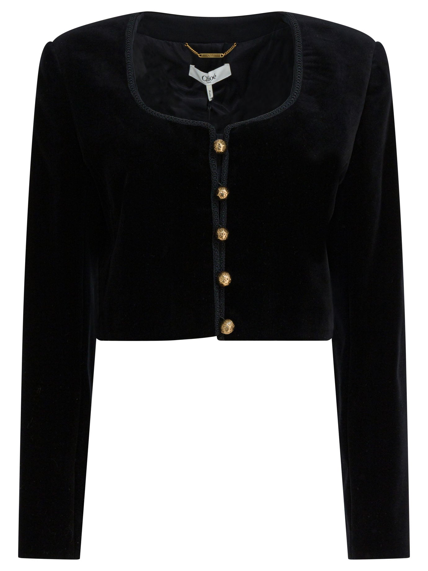 Chloé Cropped Jacket With Buttons