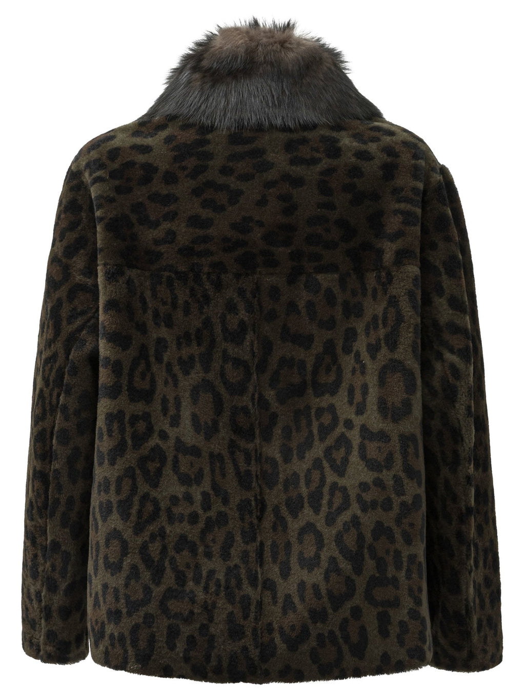 Furling By Giani Reversible Short Coat In Shearling