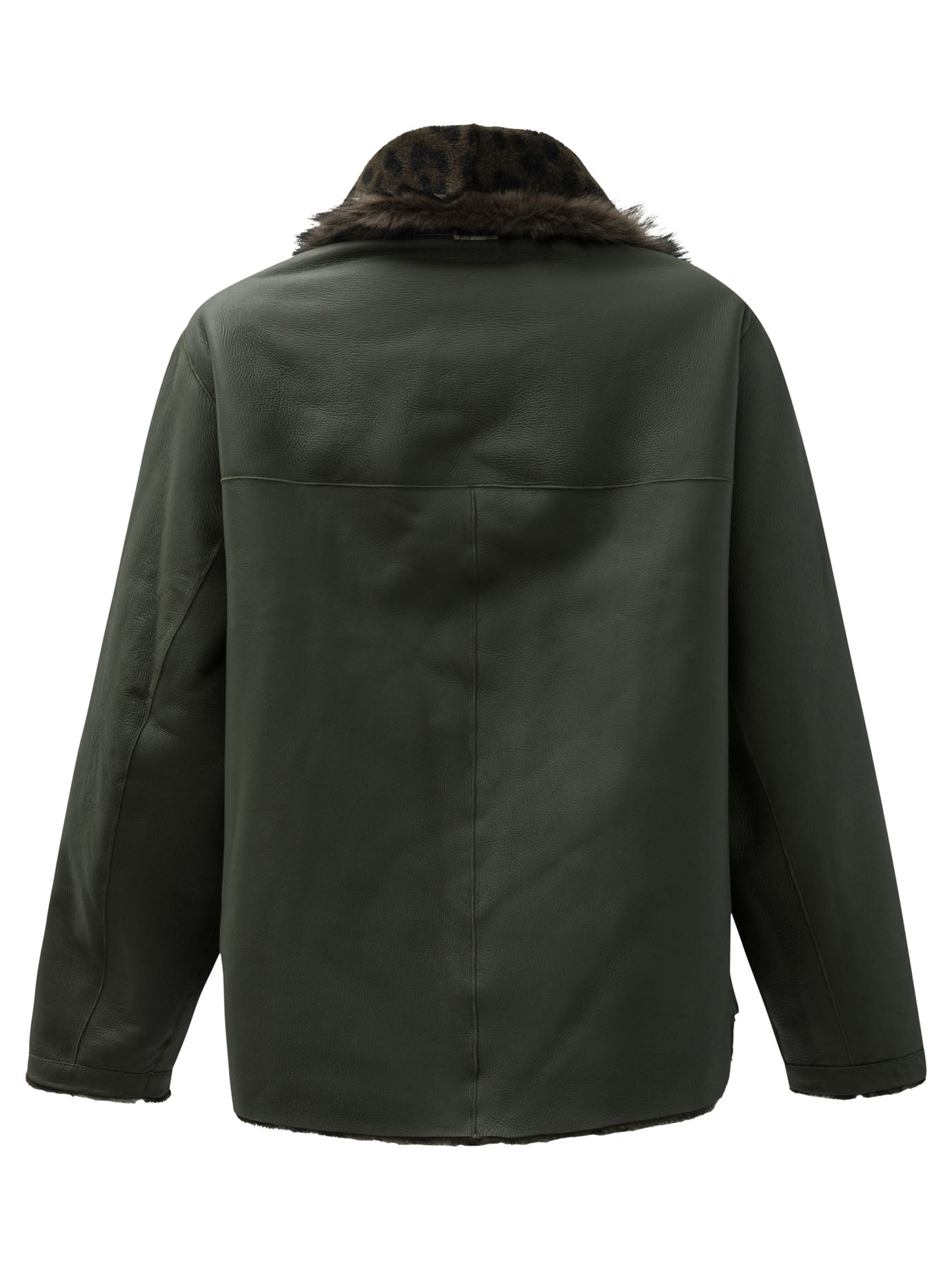 Furling By Giani Reversible Short Coat In Shearling