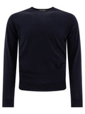 John Smedley Merino Wool "lundy" Crewneck Sweater In