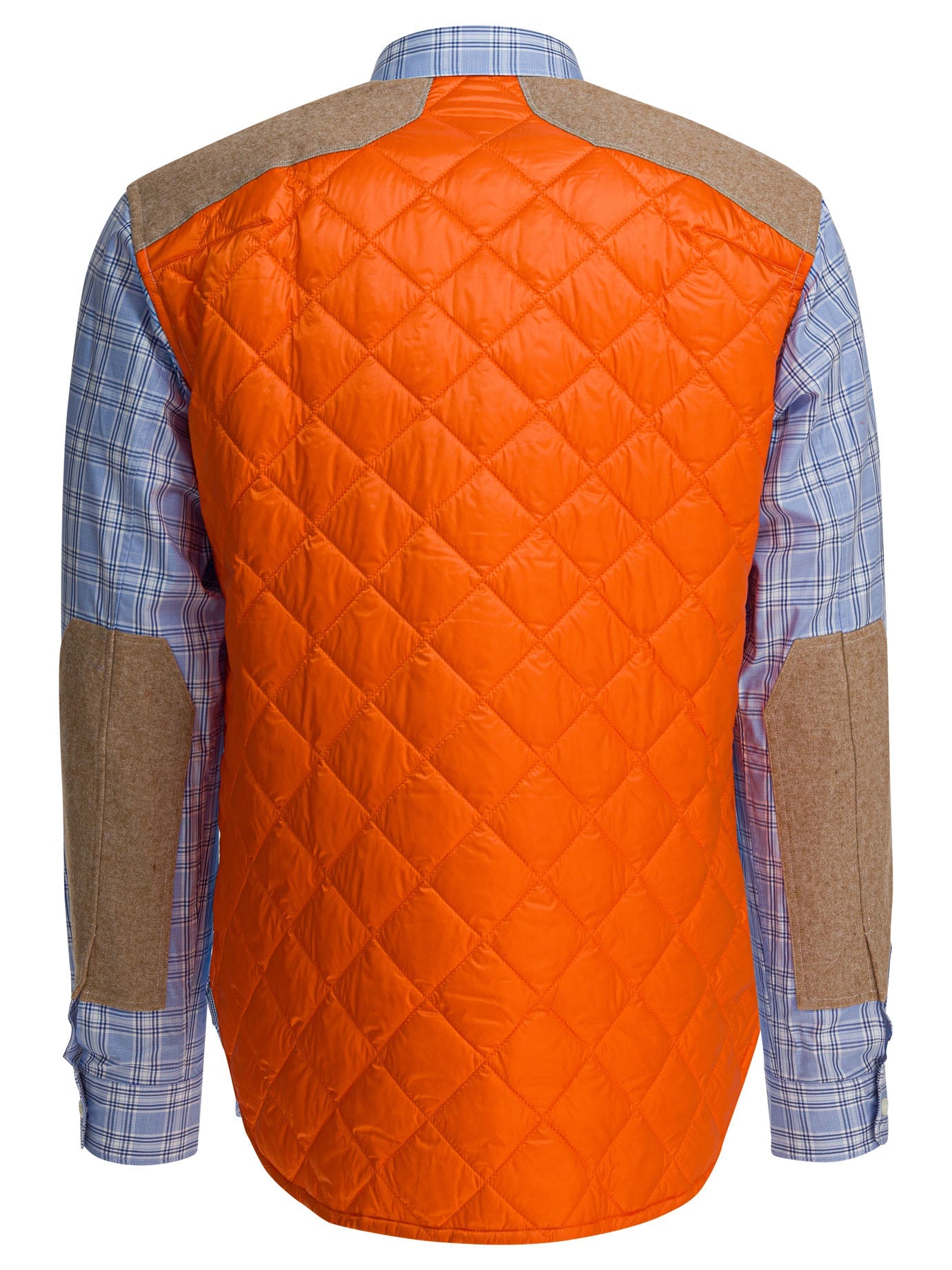 Junya Watanabe Man Check Shirt With Quilted Inserts