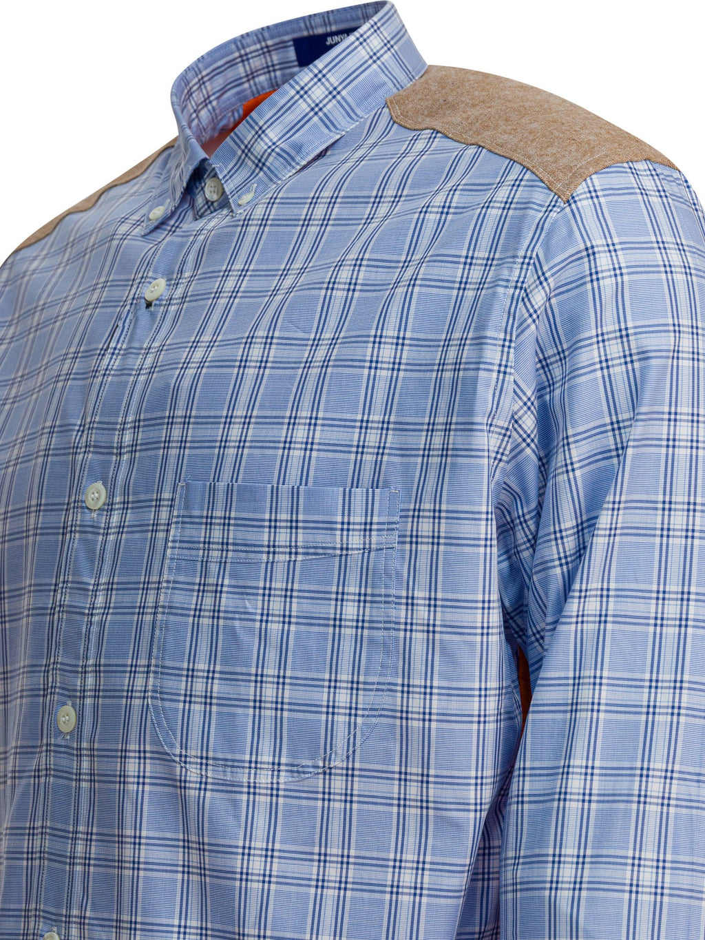 Junya Watanabe Man Check Shirt With Quilted Inserts
