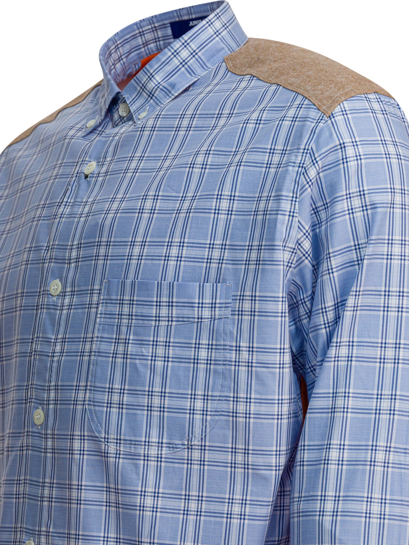 Junya Watanabe Man Check Shirt With Quilted Inserts