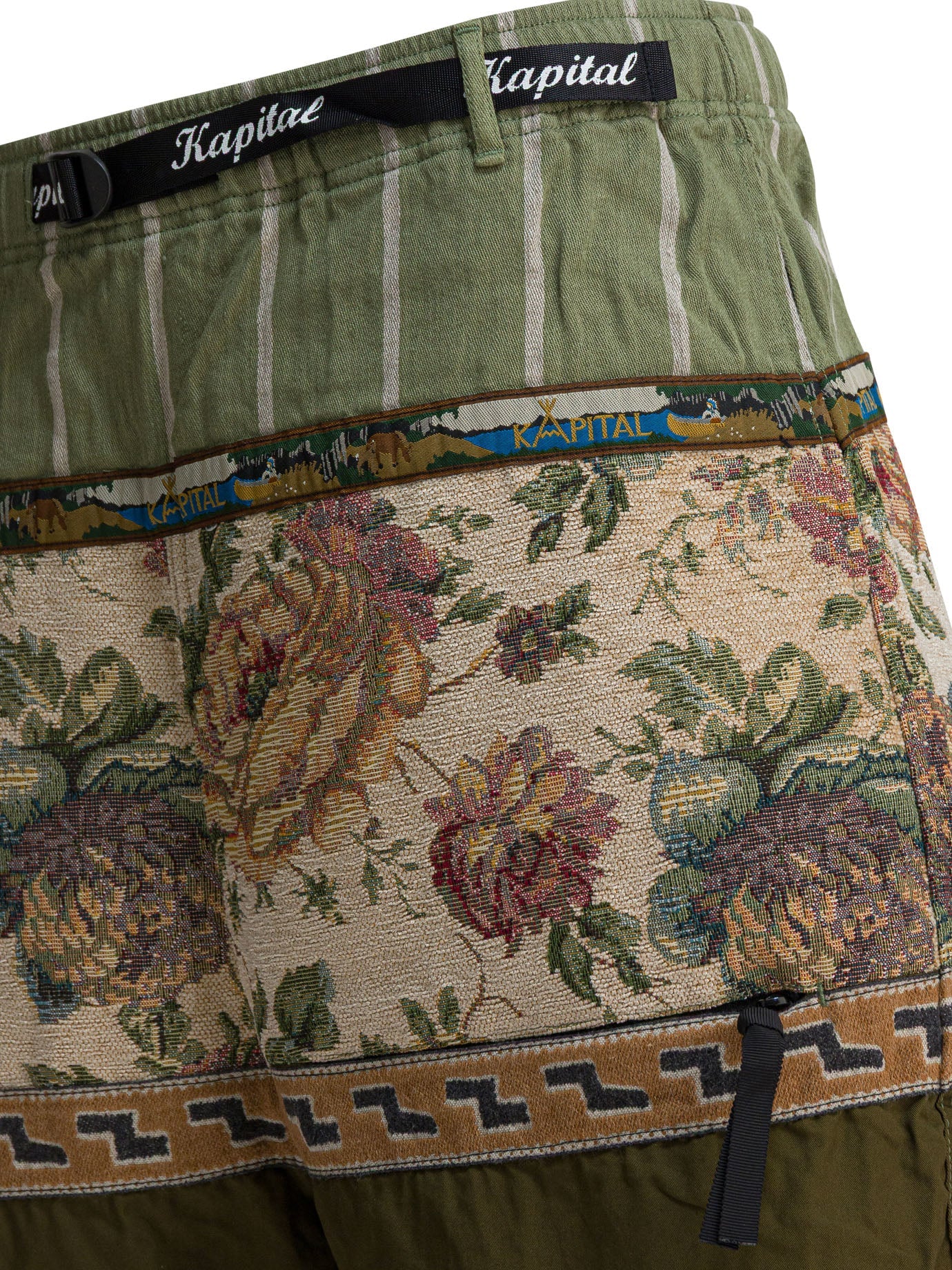 Kapital "eco Baka" Short With Patchwork