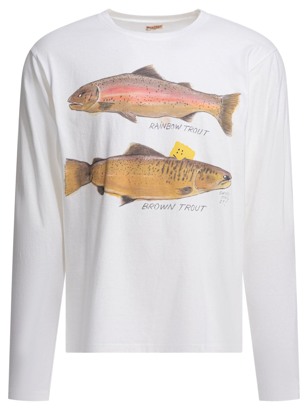 Kapital "two Trout Peckish Rainbow" T-shirt