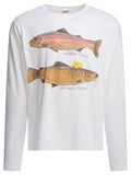 Kapital "two Trout Peckish Rainbow" T-shirt