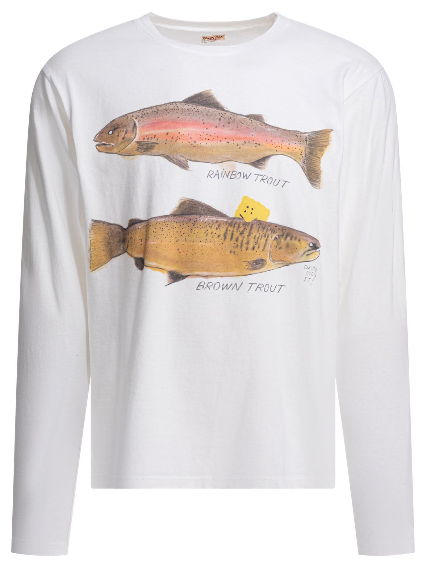 Kapital "two Trout Peckish Rainbow" T-shirt