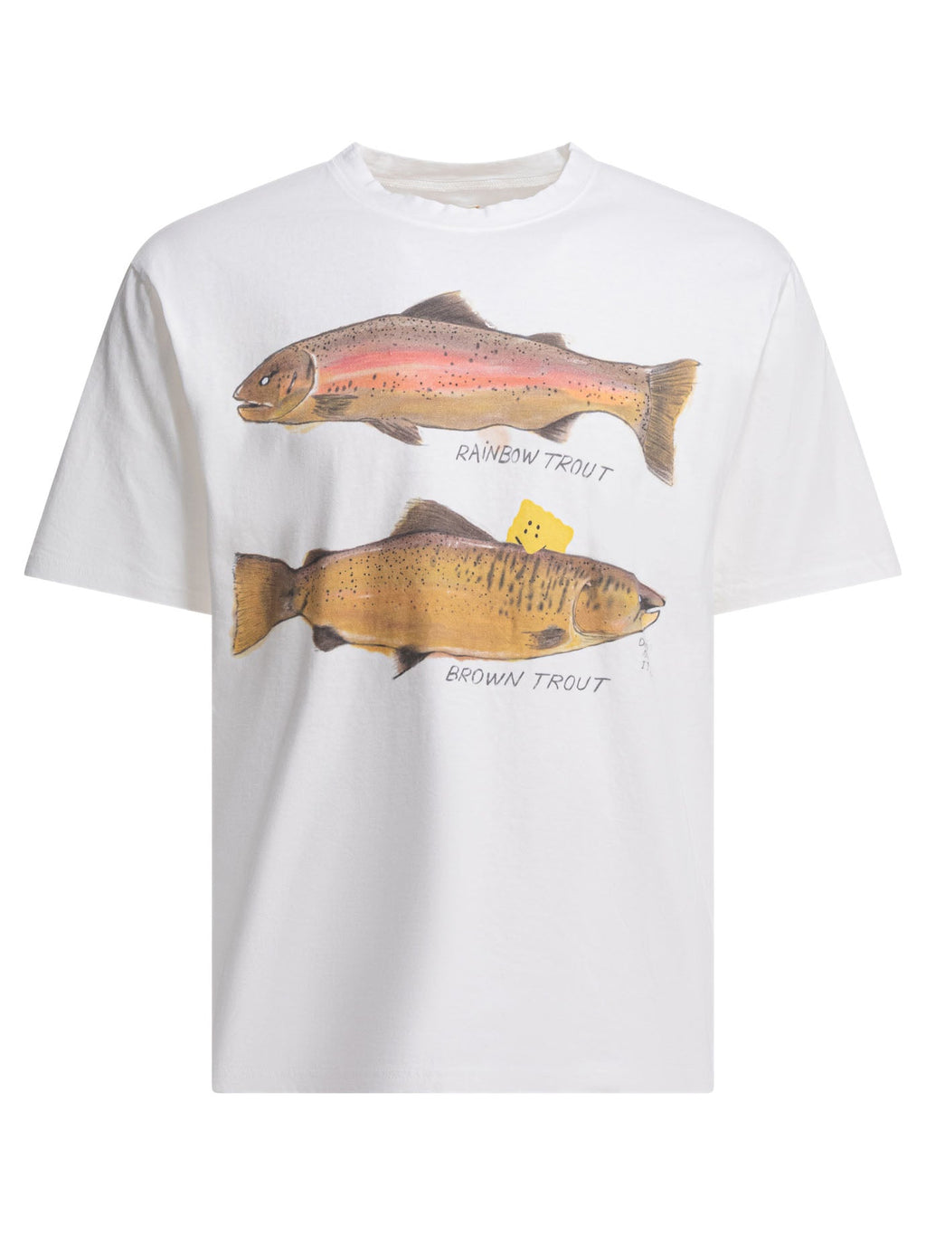 Kapital "two Trout Peckish Rainbow" T-shirt