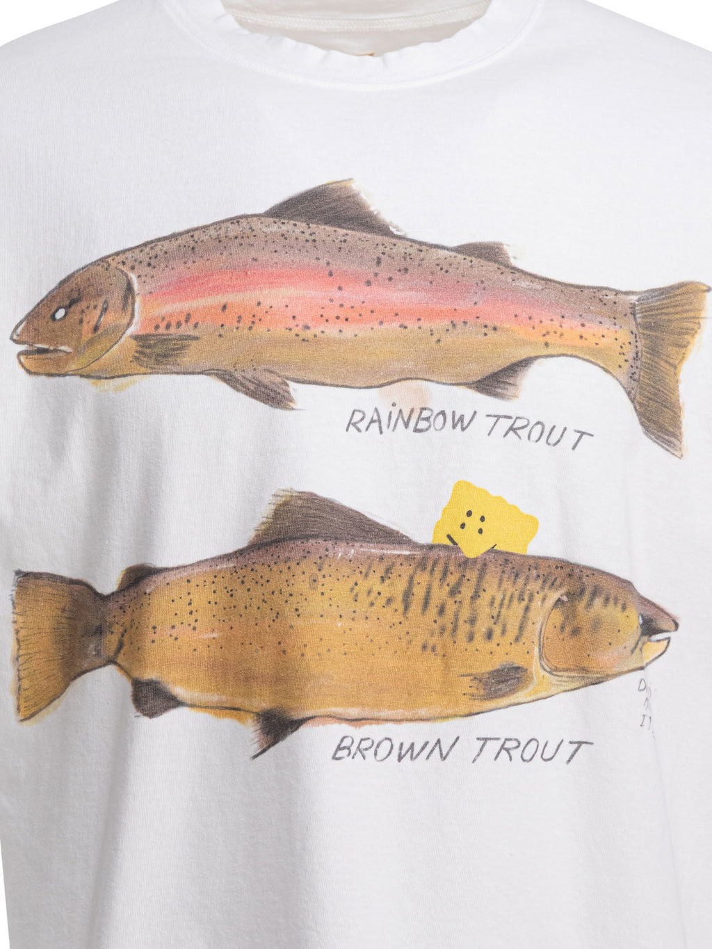 Kapital "two Trout Peckish Rainbow" T-shirt
