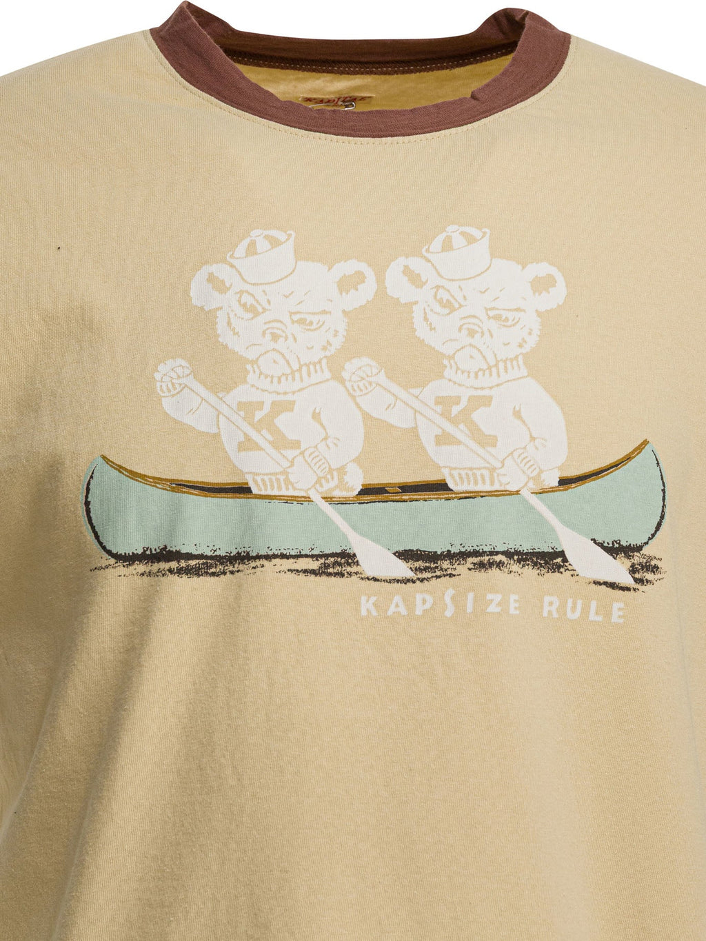Kapital "ringer 'K' Bear" T-shirt