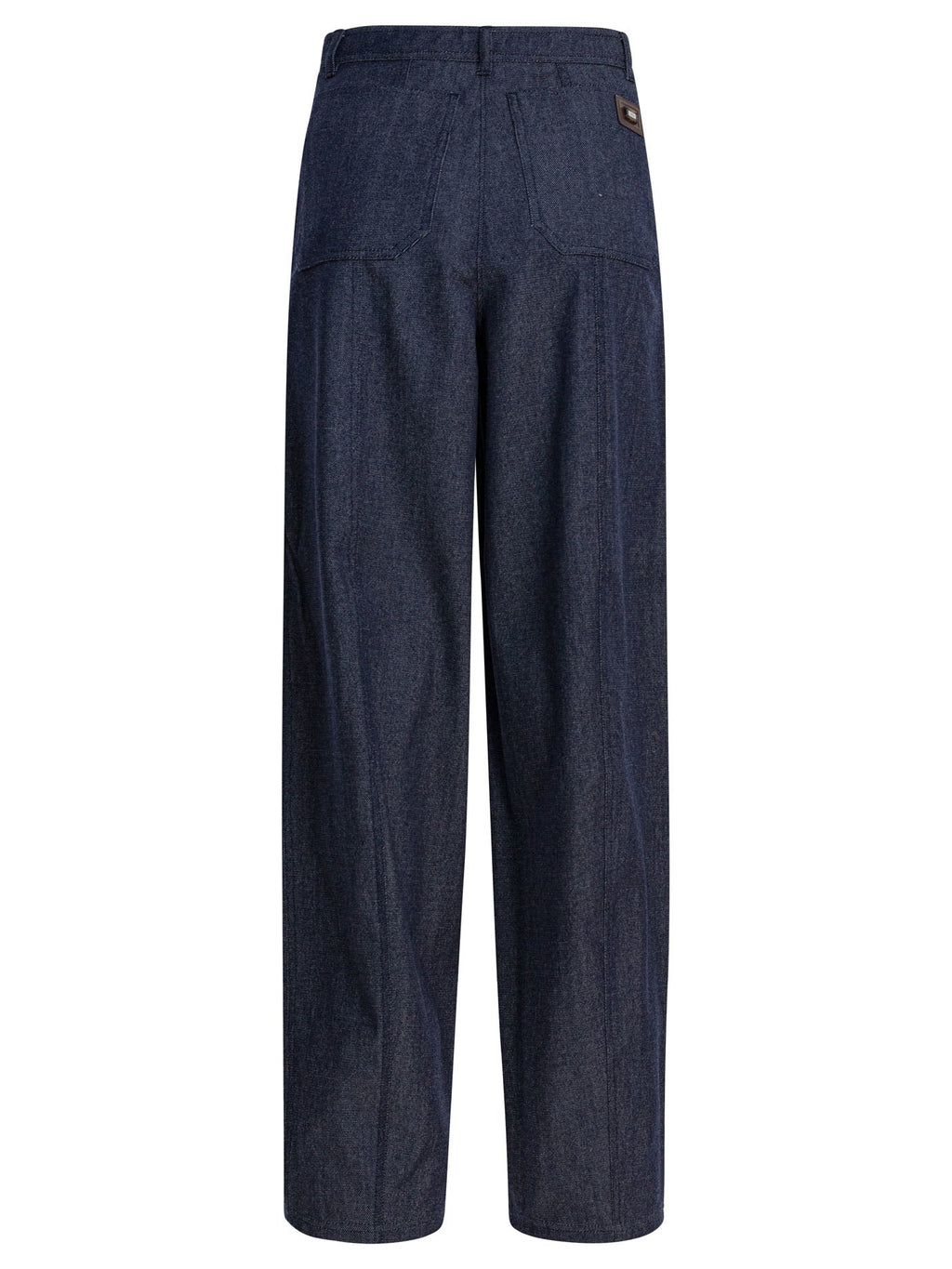 Max Mara Denim-effect Wool Pants