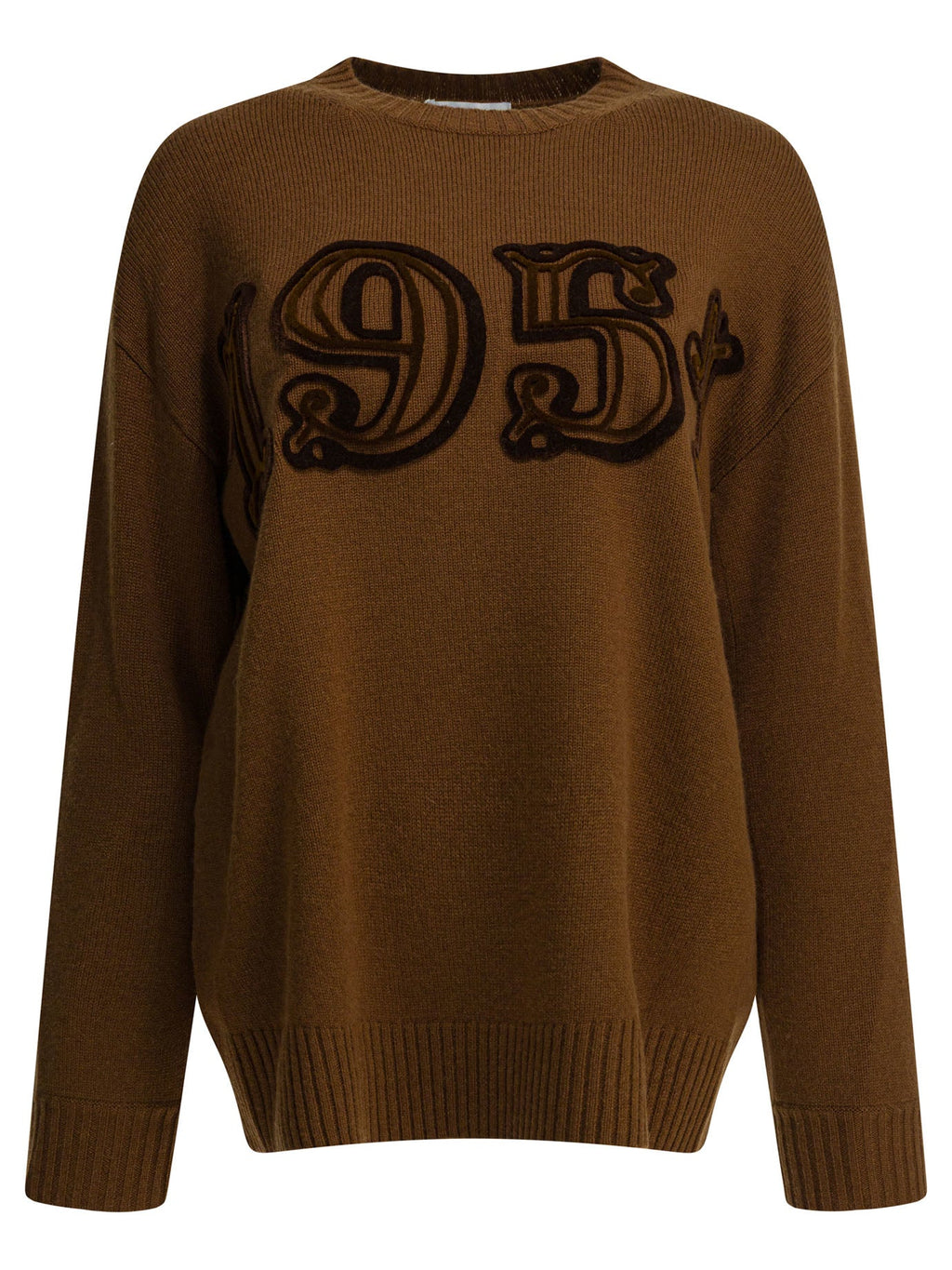 Max Mara Crewneck Knitwear In Wool And Cashmere