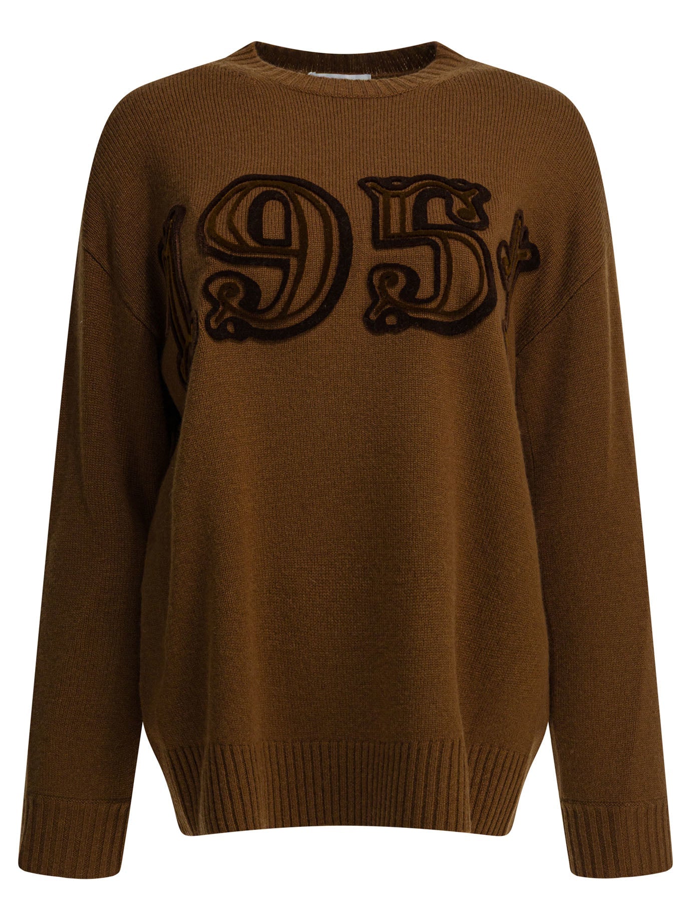 Max Mara Crewneck Knitwear In Wool And Cashmere