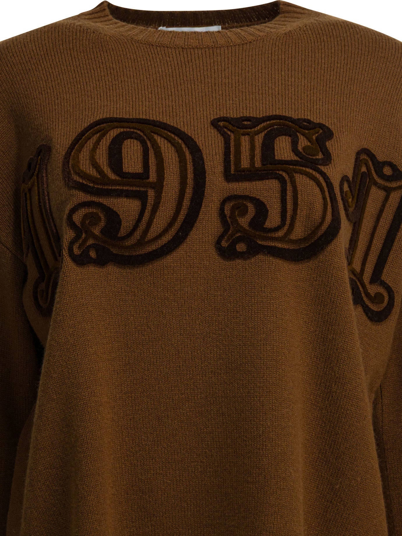Max Mara Crewneck Knitwear In Wool And Cashmere