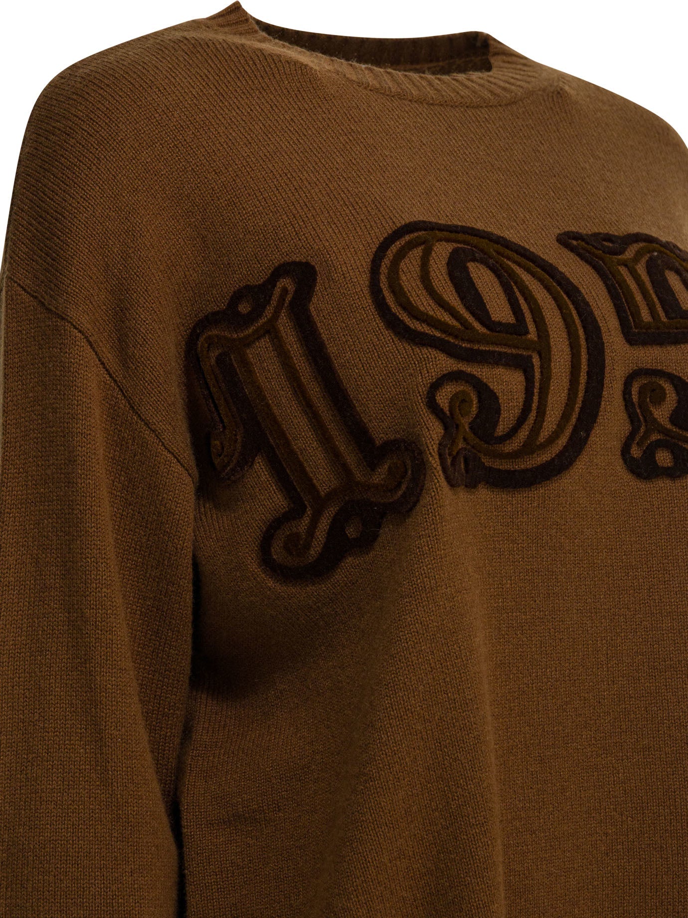 Max Mara Crewneck Knitwear In Wool And Cashmere