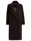 Max Mara Atelier Double Breasted Coat In Alpaca Wool And Cashmere