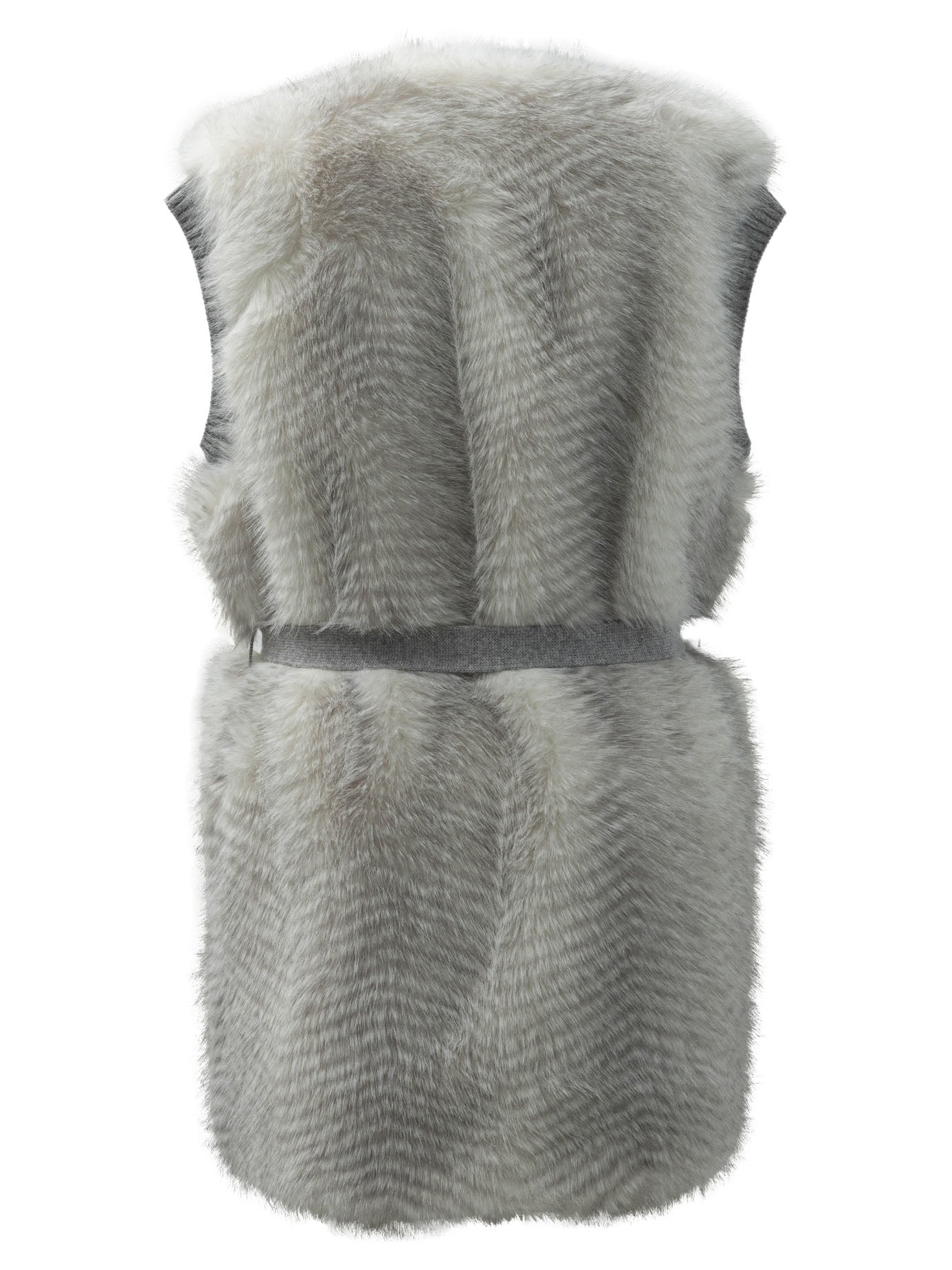 Max&moi Reversible Sleeveless Jacket With Belt