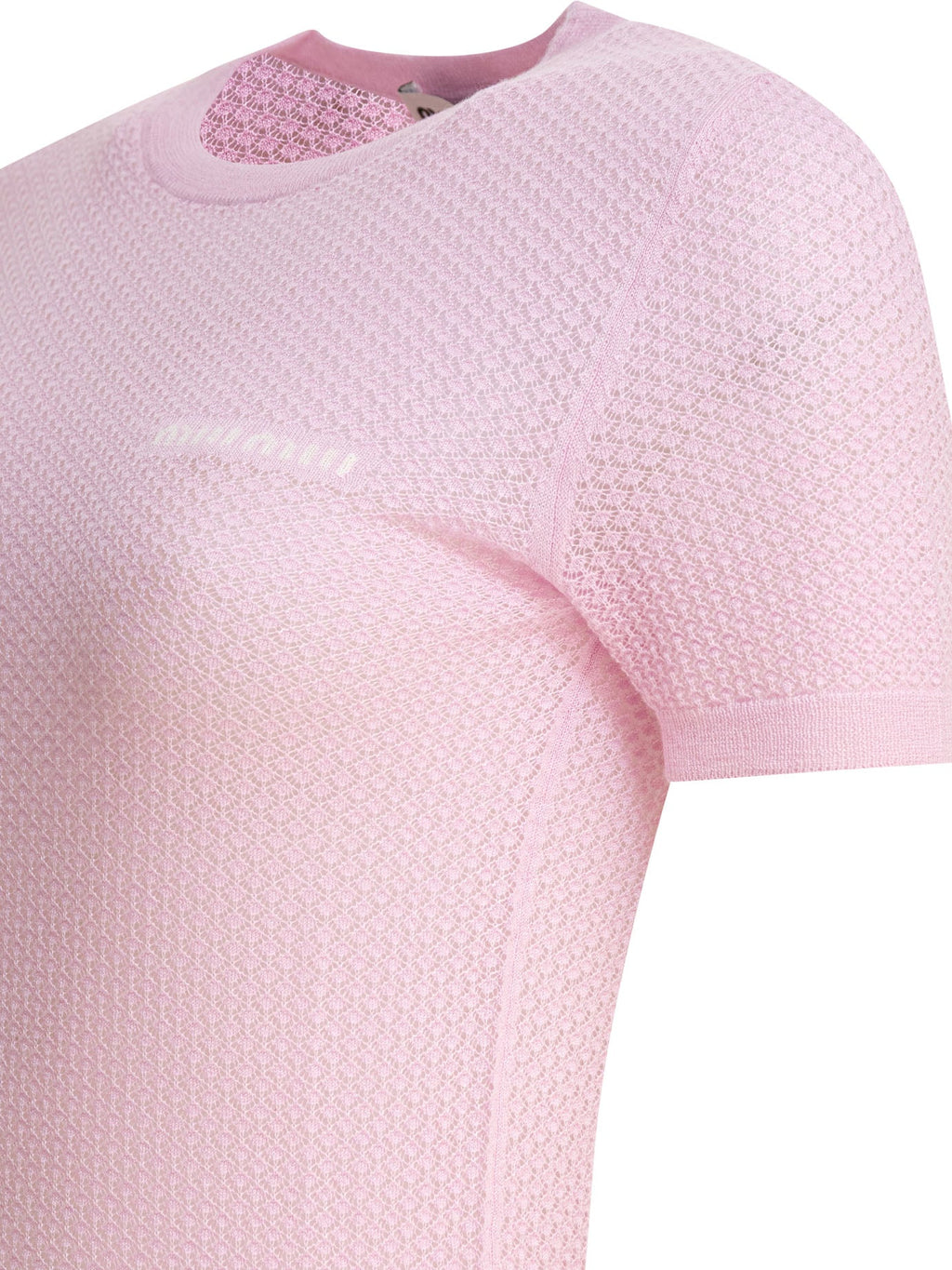 Miu Miu Crew-neck Sweater With Logo