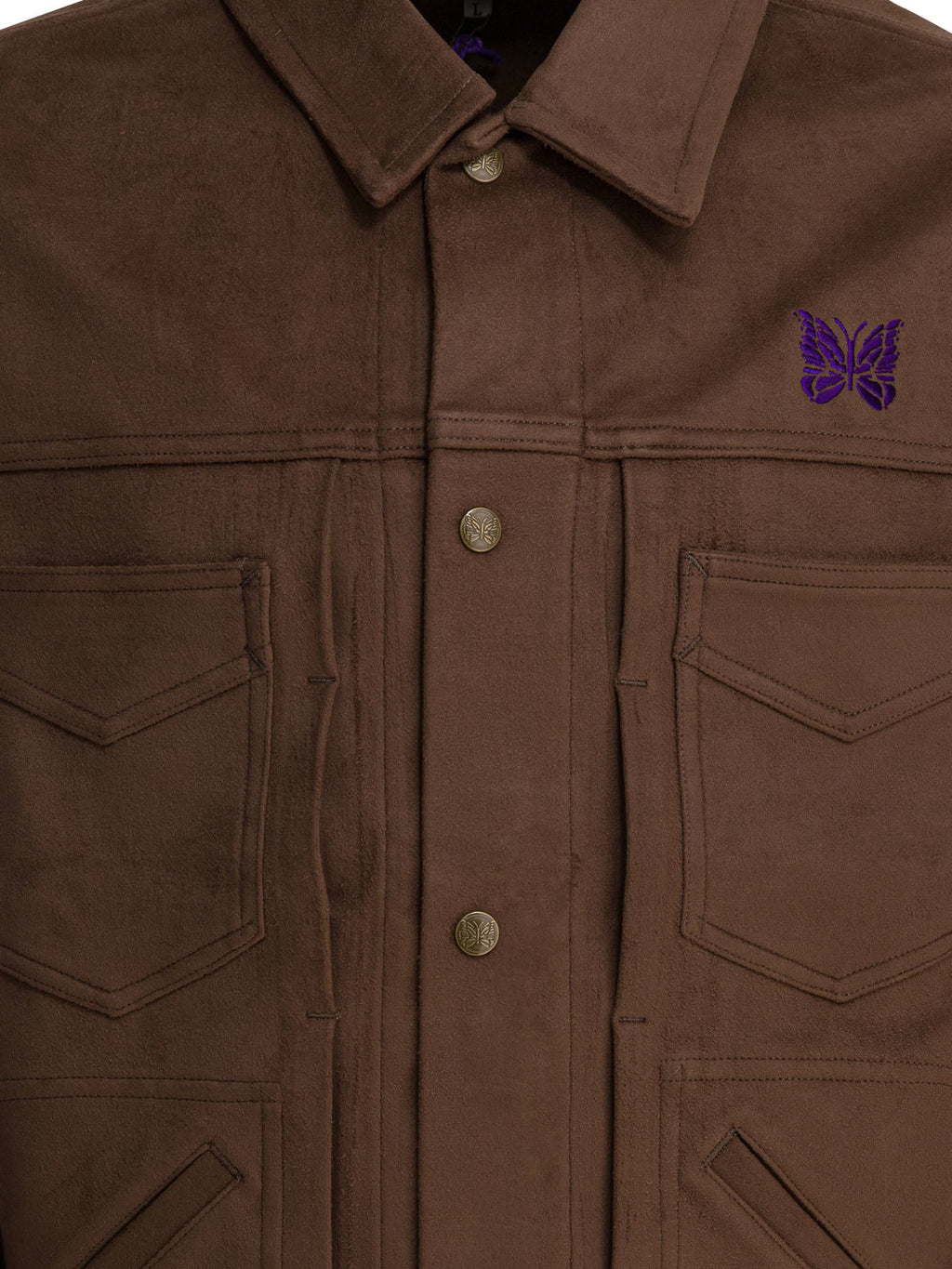 Needles "penny Jean" Overshirt Jacket