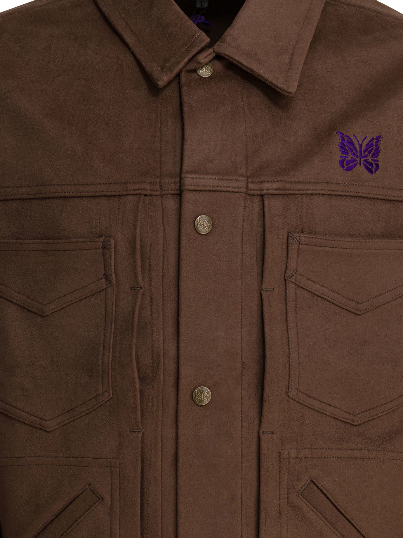 Needles "penny Jean" Overshirt Jacket