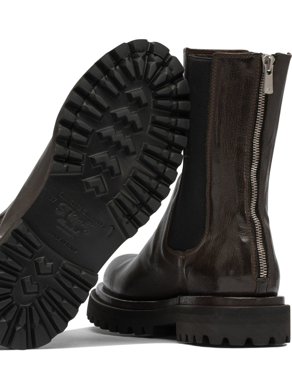 Officine Creative "wisal Dd 122" Zippered Ankle Boots.