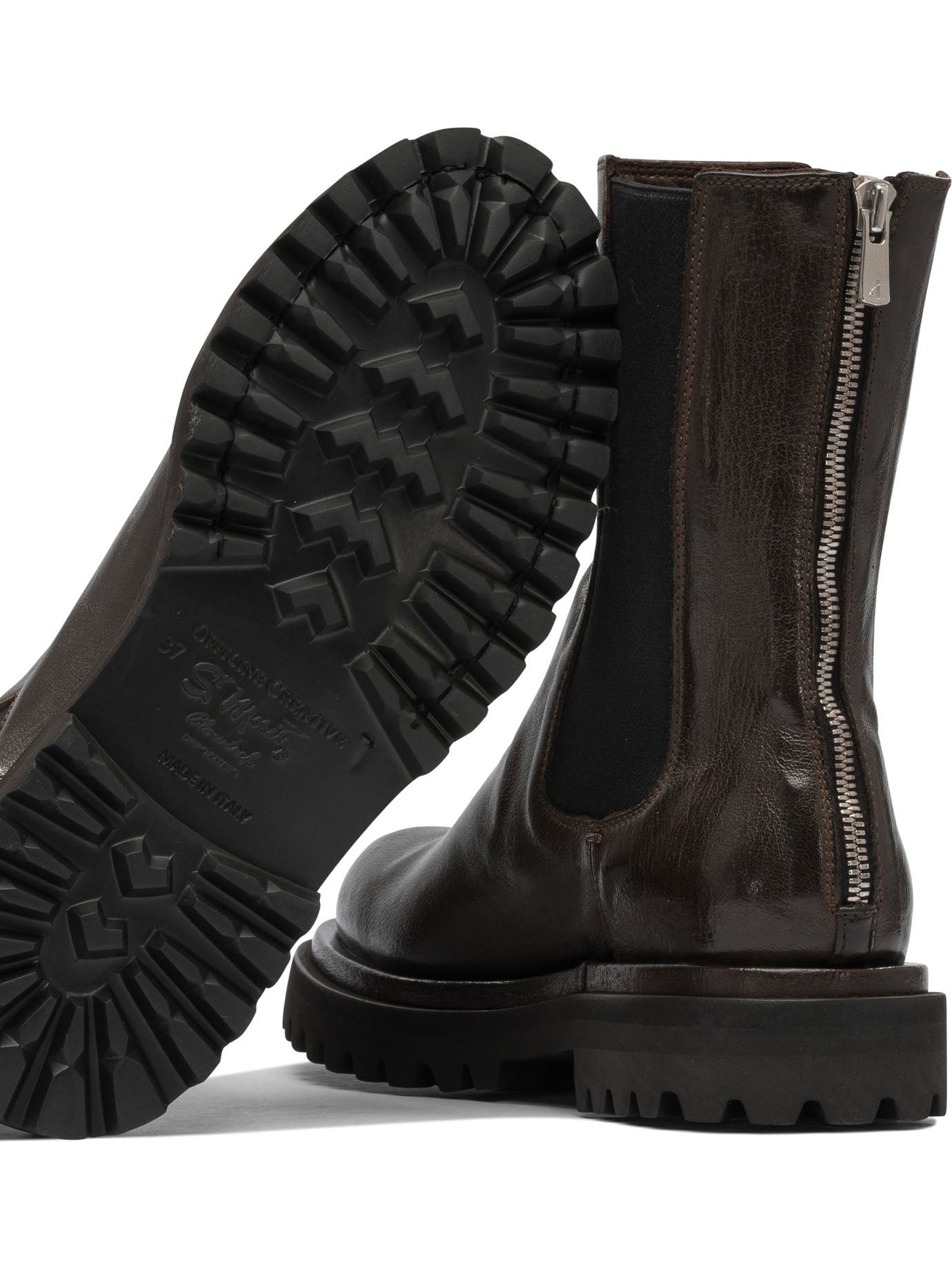 Officine Creative "wisal Dd 122" Zippered Ankle Boots.