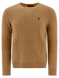 Polo Ralph Lauren Wool And Cashmere Crewneck Sweater With Logo