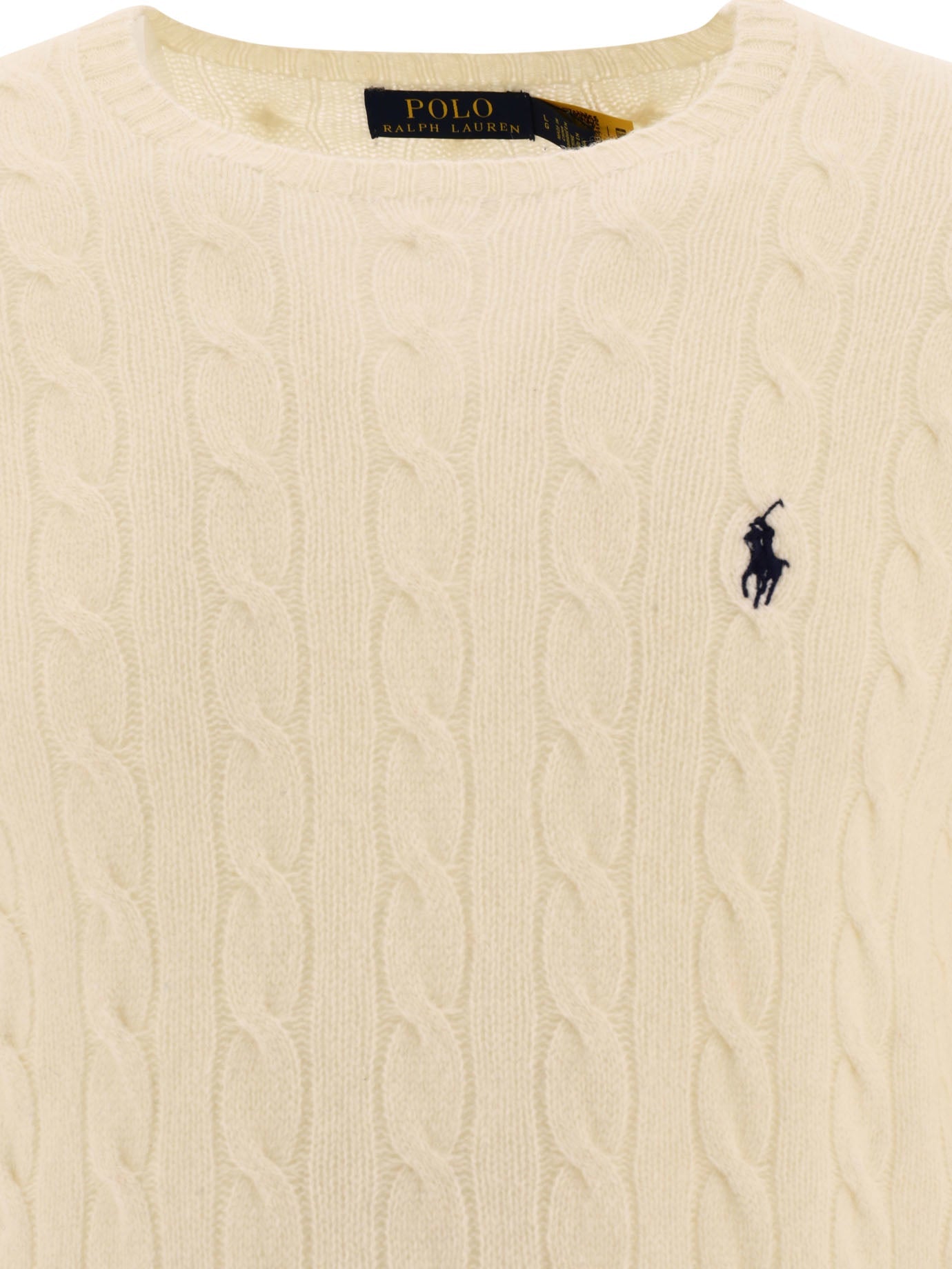 Polo Ralph Lauren Wool And Cashmere Crewneck Sweater With Logo