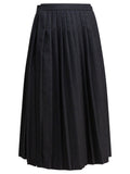 Prada Pleated Wool Flannel Skirt