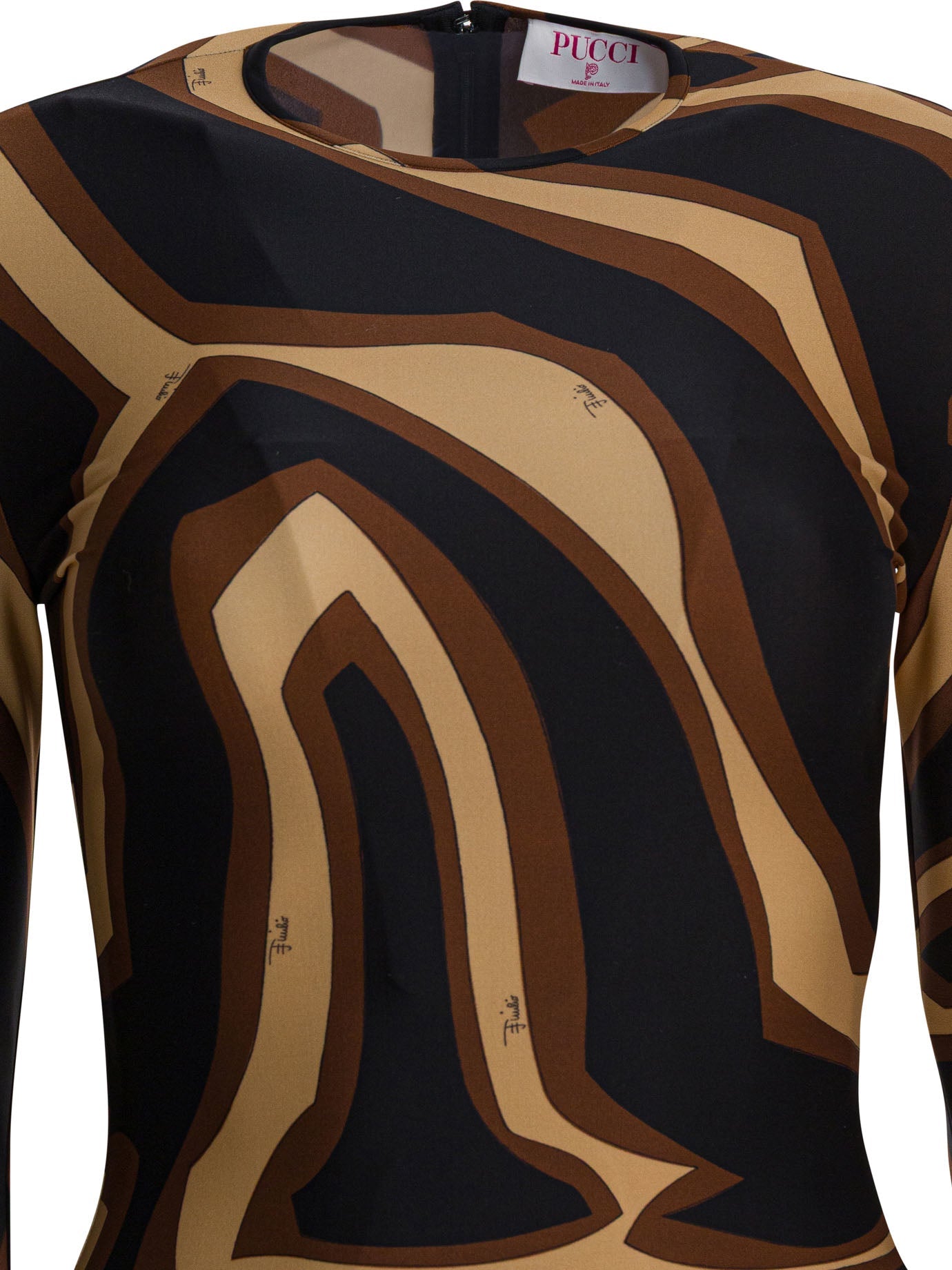 Pucci Midi Dress With Labirinto Print