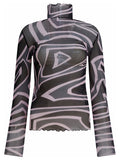 Pucci Labirinto Print Tulle T-shirt