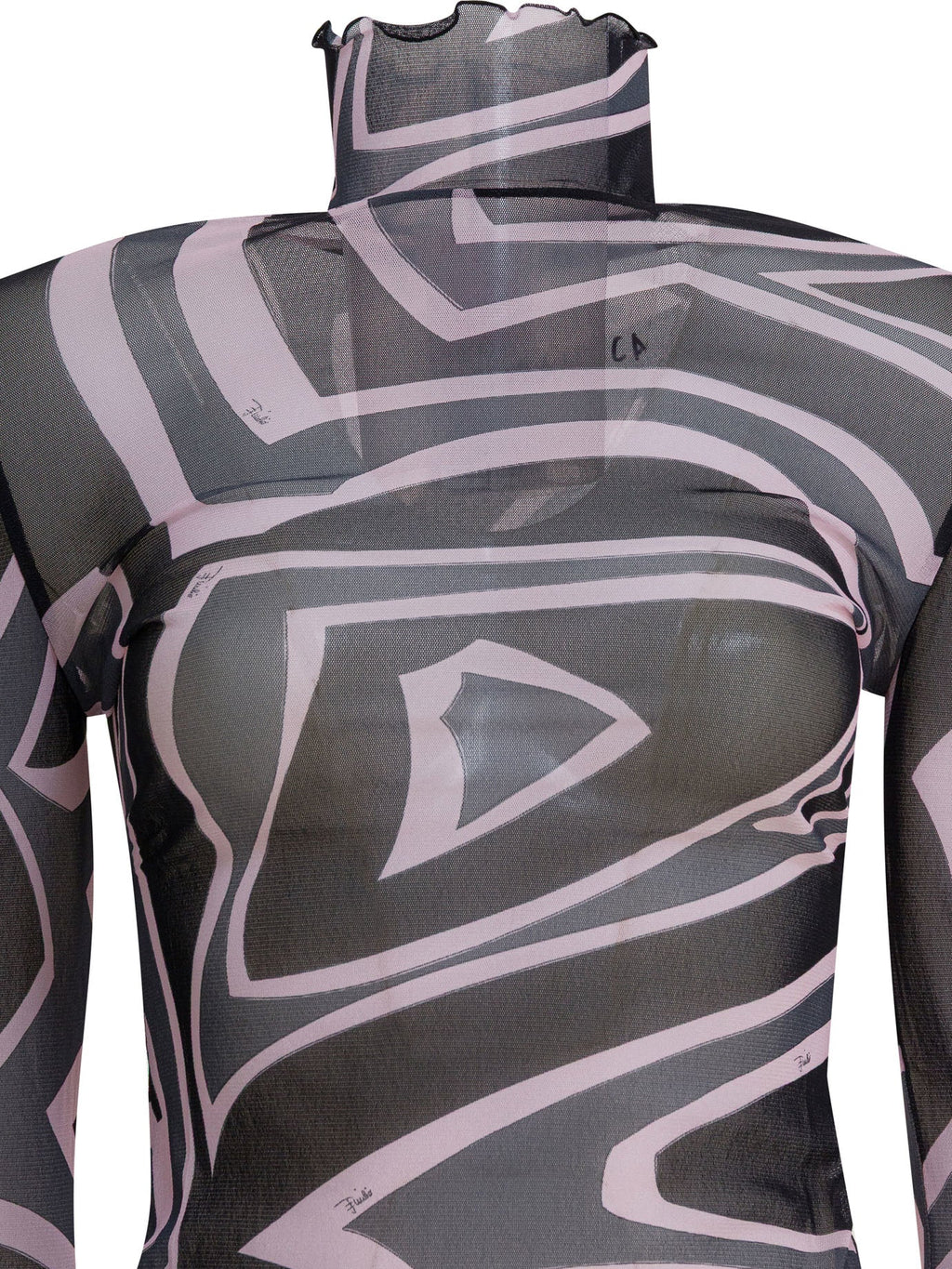 Pucci Labirinto Print Tulle T-shirt