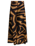 Pucci Labirinto Print Silk Wide Pants