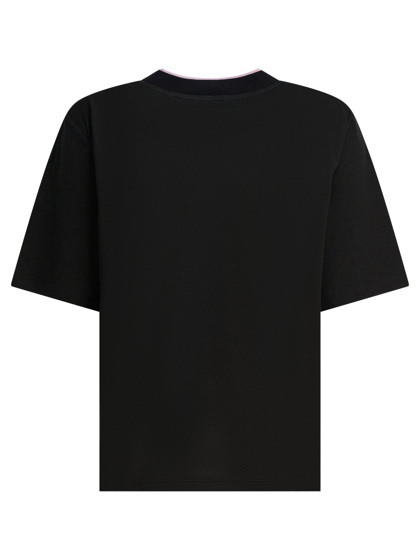 Pucci Cotton And Silk Crewneck T-shirt With Print