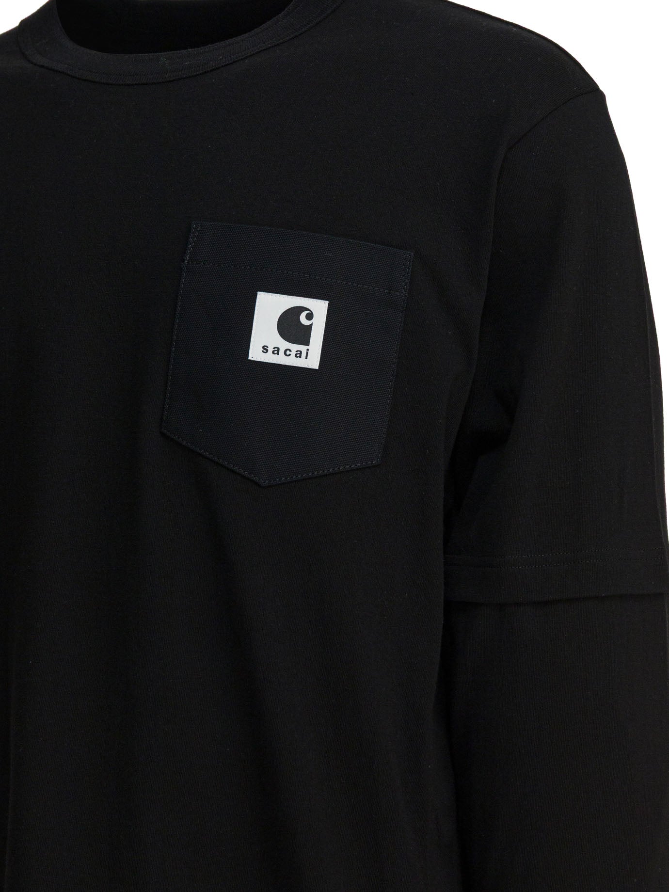 Sacai "sacai X Carhartt Wip" Crewneck T-shirt