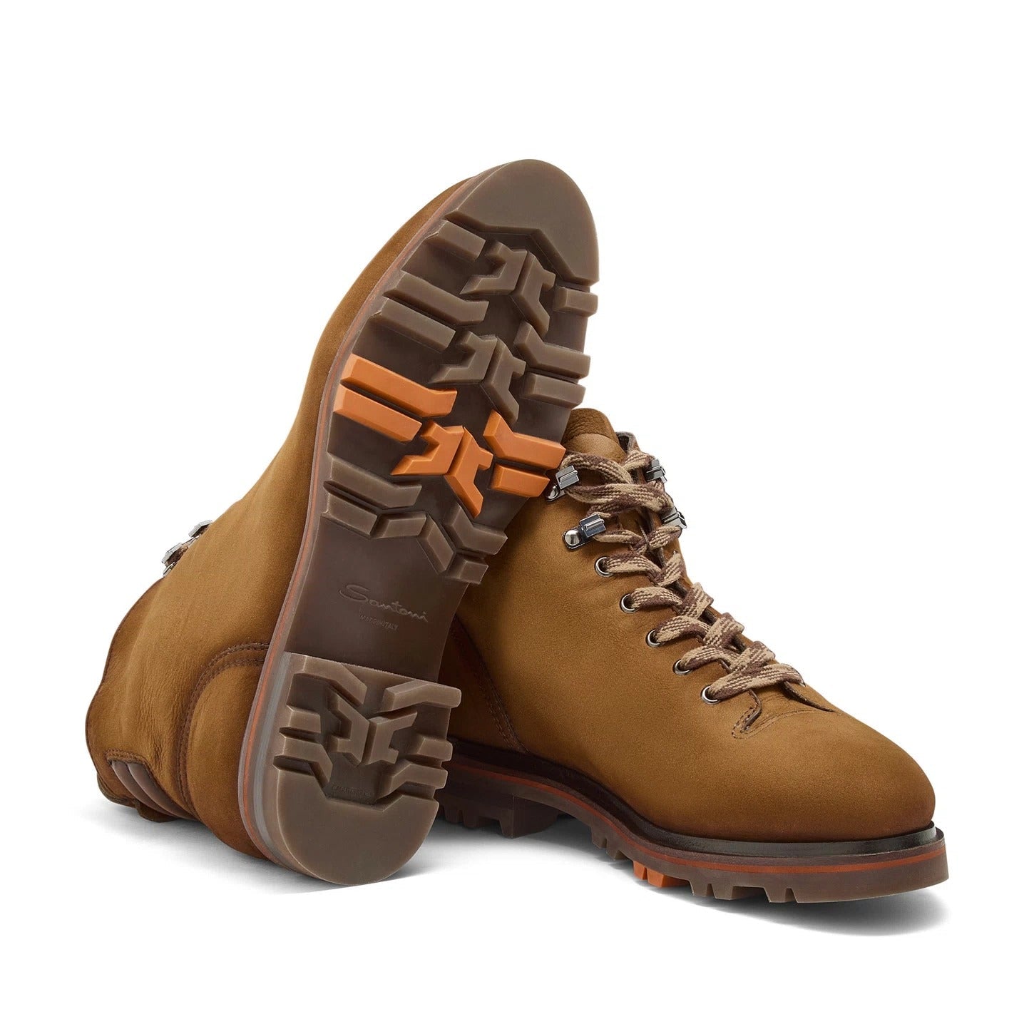 Santoni Trekking Lace Up Ankle Boots