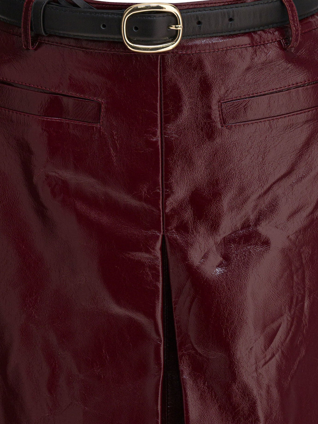 Self-portrait Leather Miniskirt