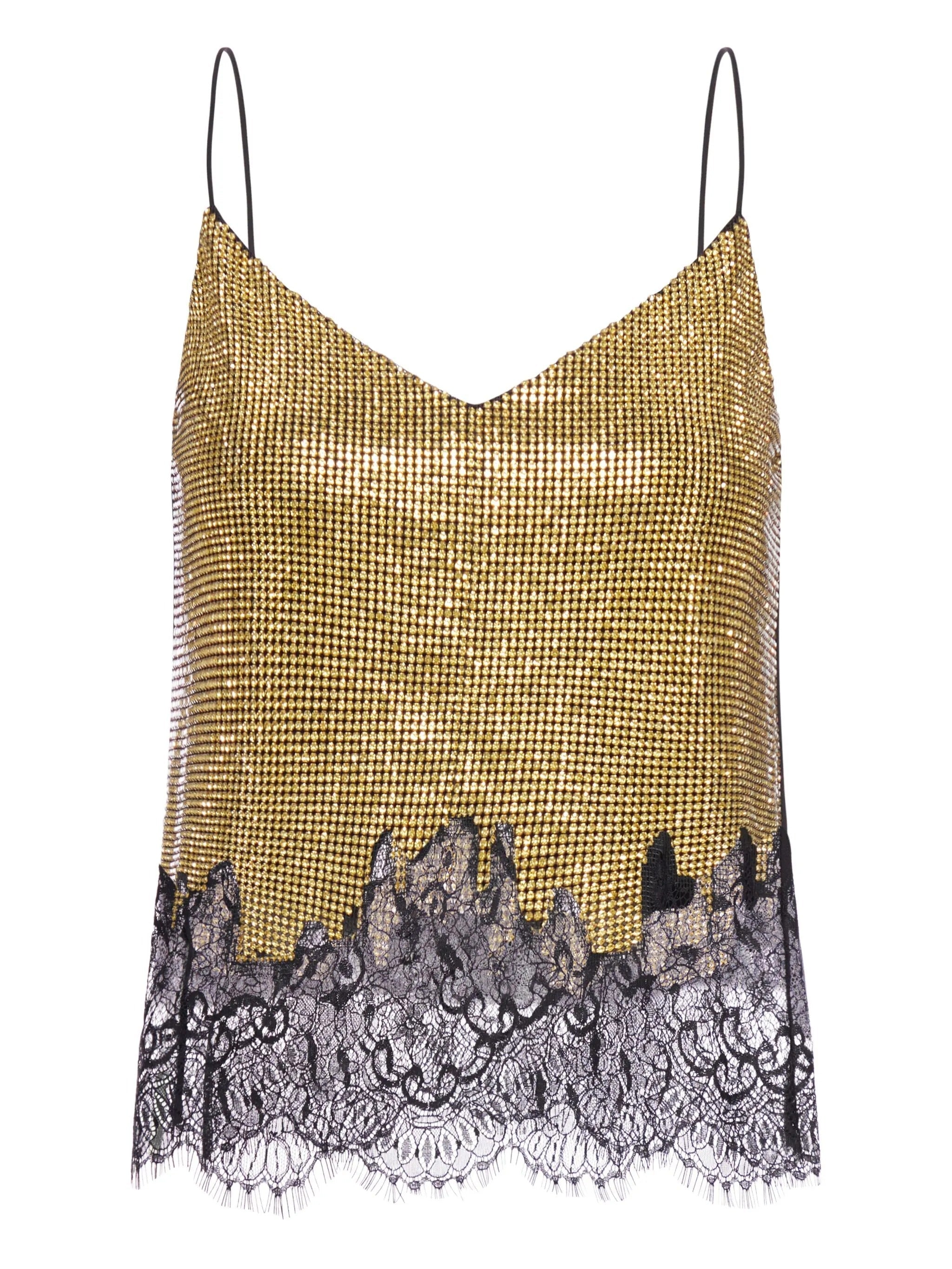 Self Portrait Tank Top With Sequins
