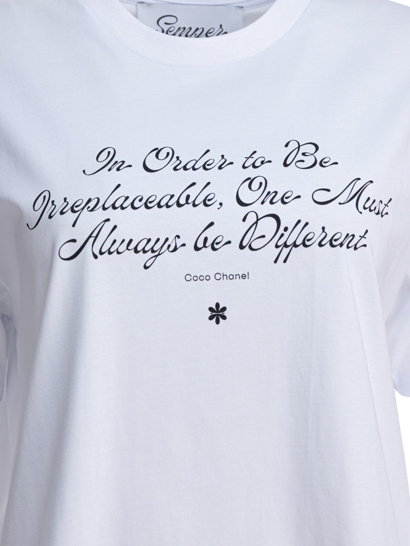 Semper "quote Coco" Cotton T-shirt